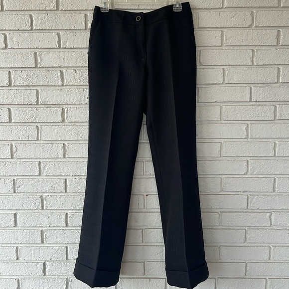 Etcetera Animal Print Black Pants - Picture 1 of 9